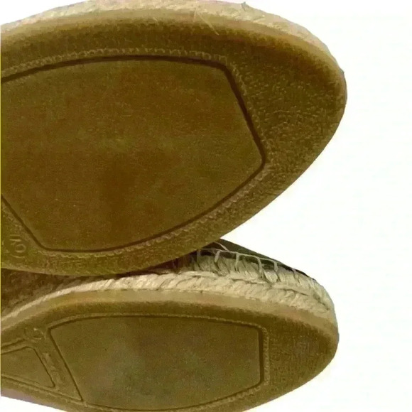 Espadrij l'originale Women Suede Green Jute Heels Ankle Strap Platform Sz 40/ 10 - Picture 7 of 16